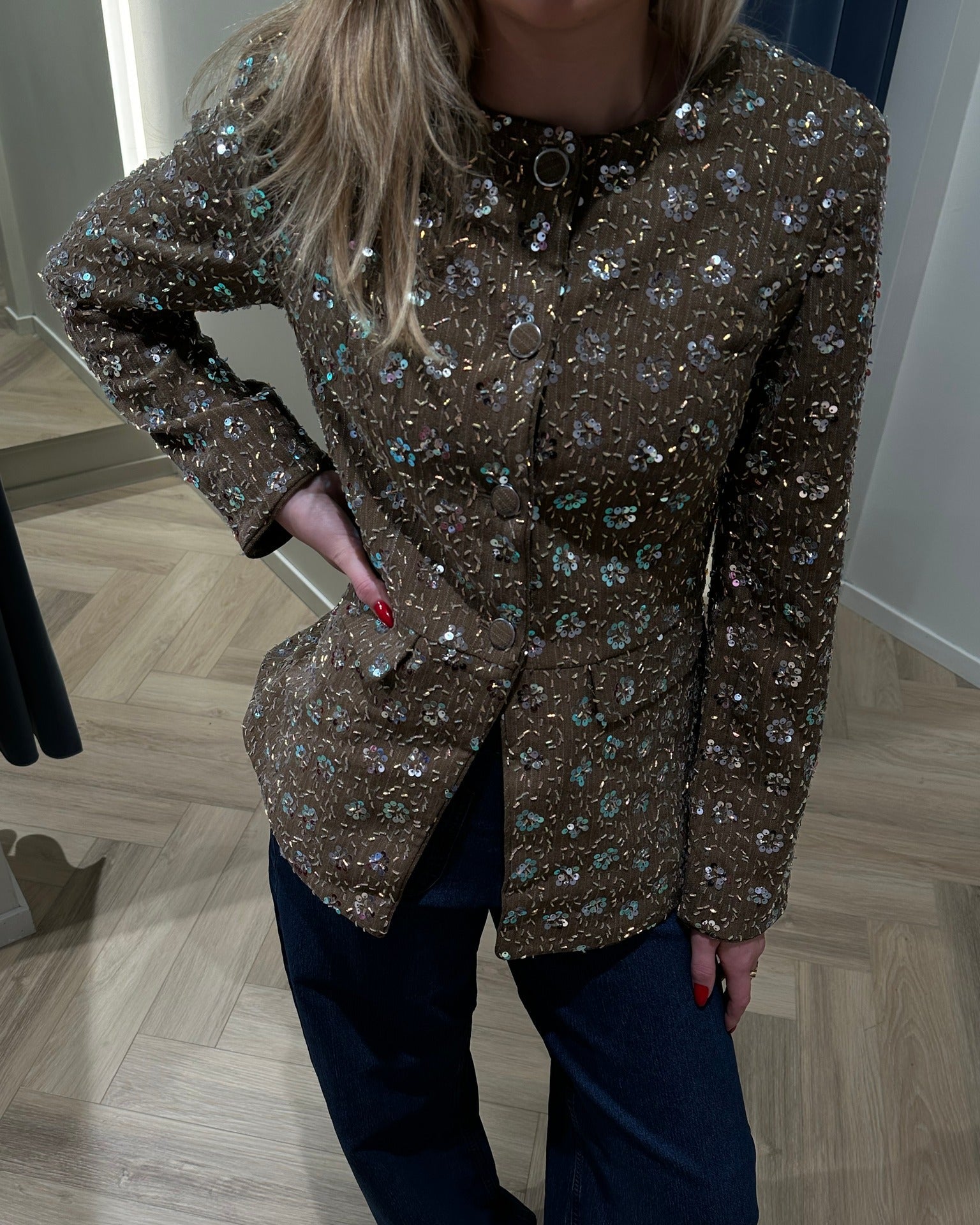 YASSOLLER Blazer - Taupe Gray